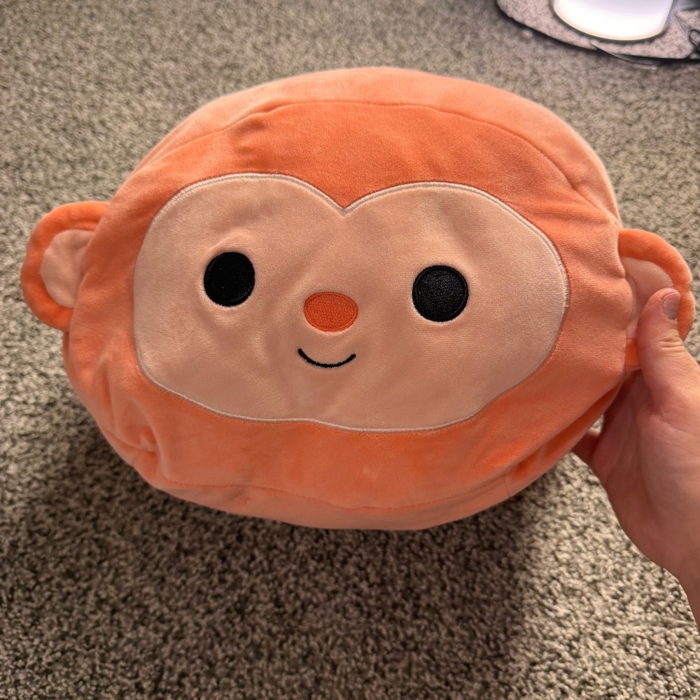 Squishmallows Stackables Elton Monkey Plush 12 Inch Orange Stuffed Animal Toy